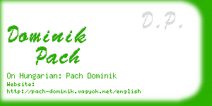 dominik pach business card